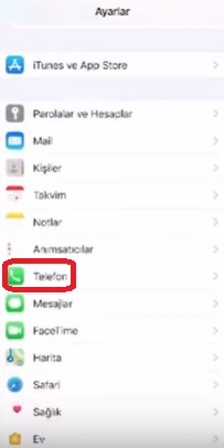 iPhone 8 numara engelleme