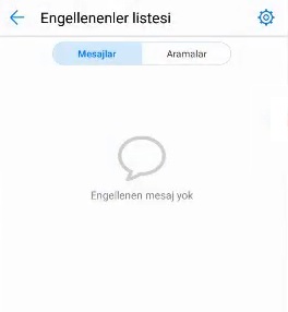 Huawei engellenen mesajları görme