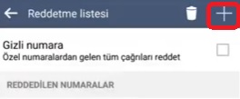 Samsung reddetme listesi nerede