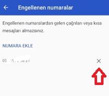 Reeder numara engelleme