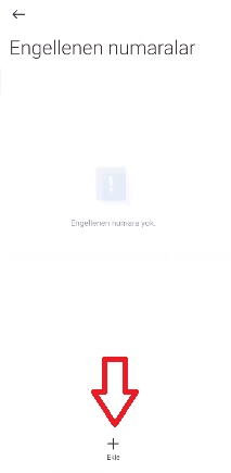 Xiaomi poco numara engelleme