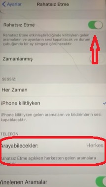 iPhone kayıtlı olmayan numaraları engelleme