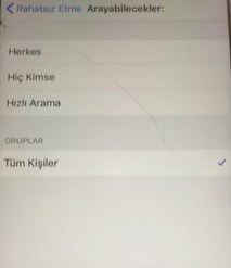 iPhone kayıtlı olmayan numaraları engelleme