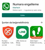 0850 numara engelleme iOS