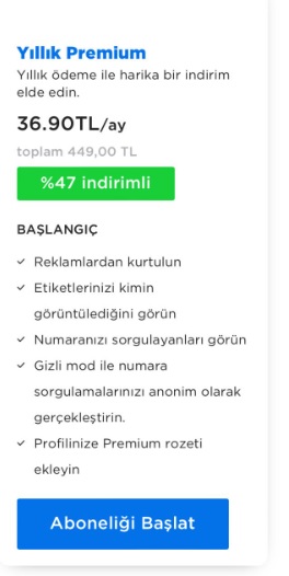 getcontact premium kaç tl